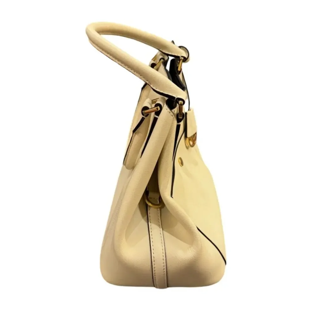 Michael Kors Off White Leather Greenwich Tote